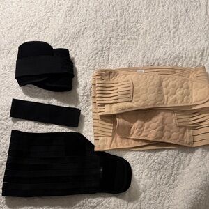 Bundle! Pregnancy Belly support, maternity belt and postpartum waist trainer.
